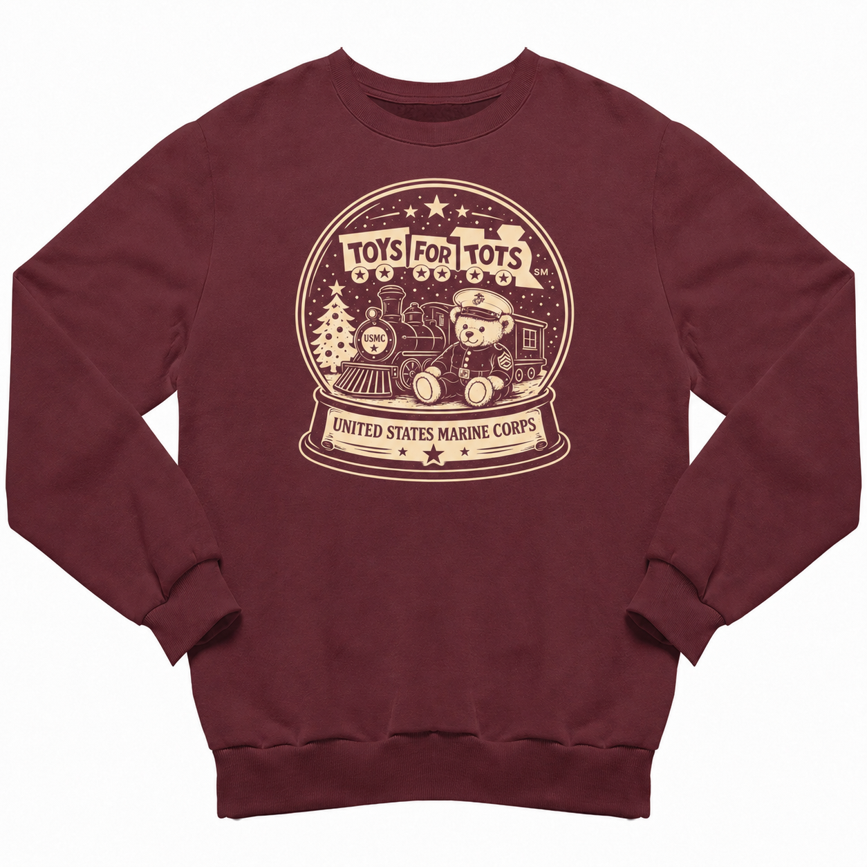 TFT Snow Globe sweatshirt - maroon