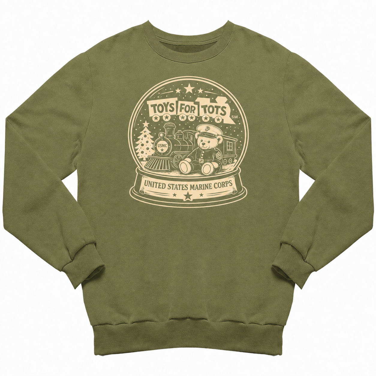 TFT Snow Globe sweatshirt - military green