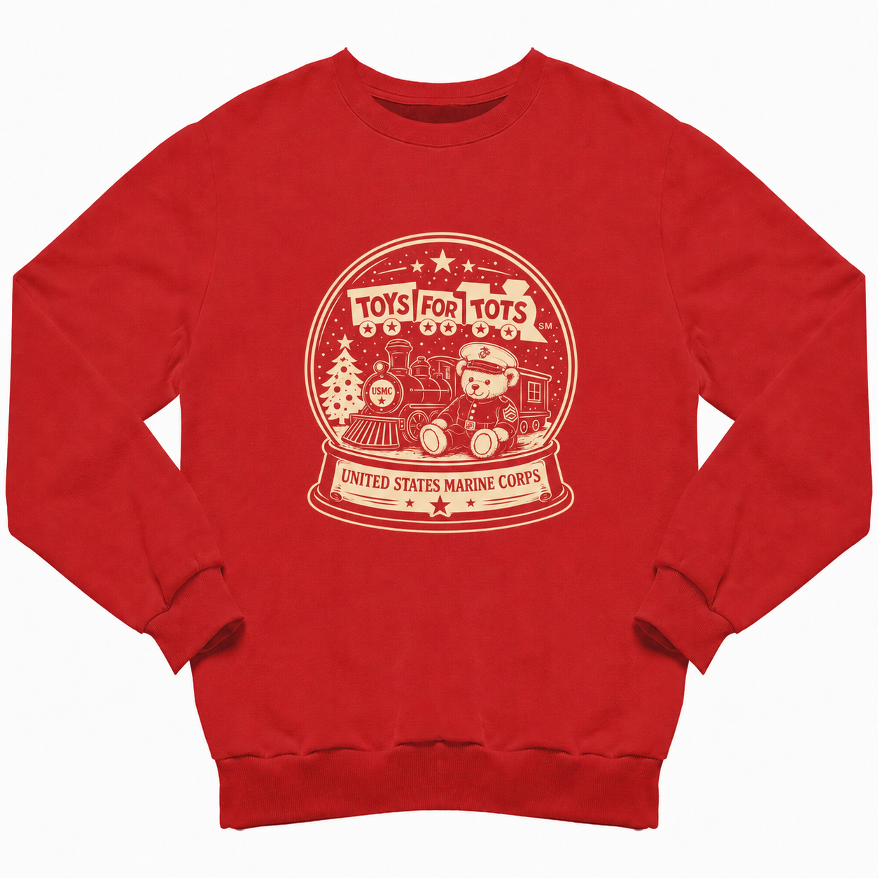 TFT Snow Globe sweatshirt - red