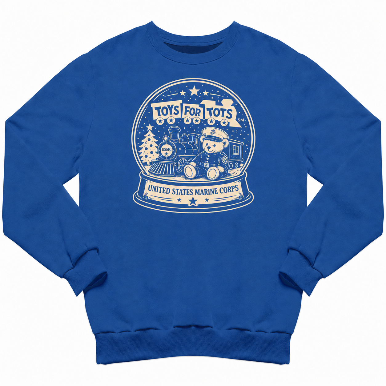 TFT Snow Globe sweatshirt - royal