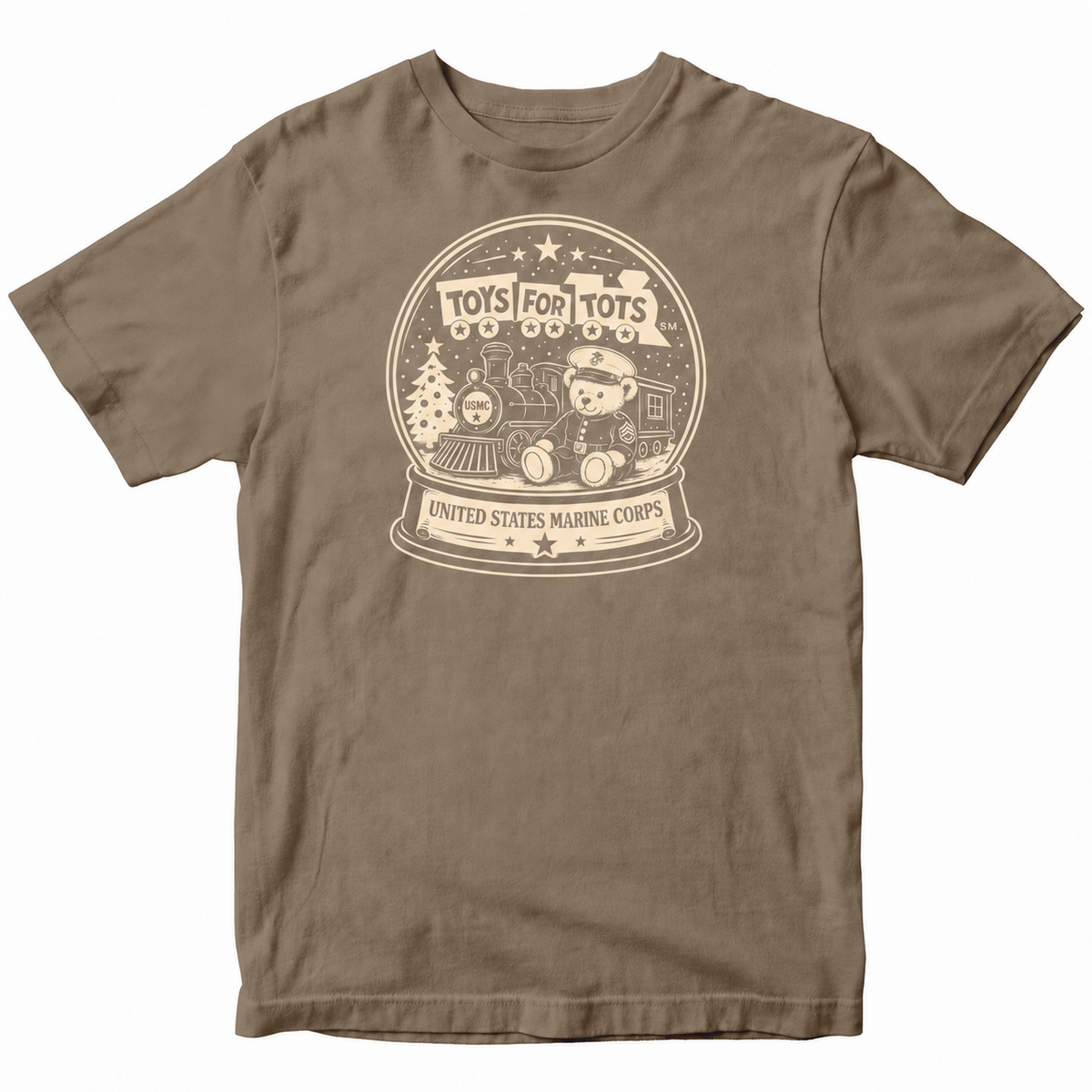 TFT Snow Globe T-Shirt - Chocolate