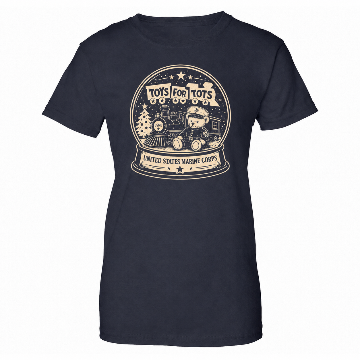 TFT Snow Globe women's T-shirt - navy